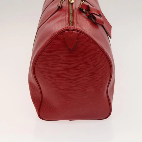 LOUIS VUITTON Epi Keepall 45 Boston Bag Red - Picture 4 of 16